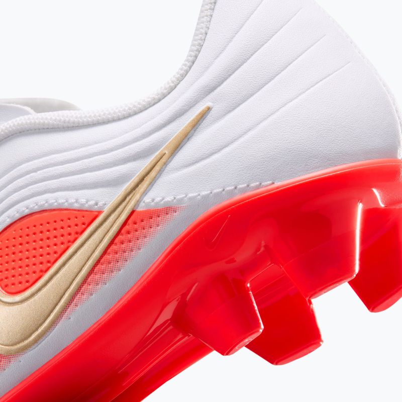 Buty piłkarskie dziecięce Nike Jr. Tiempo Maestro Club White/Bright Crimson/Blur 6