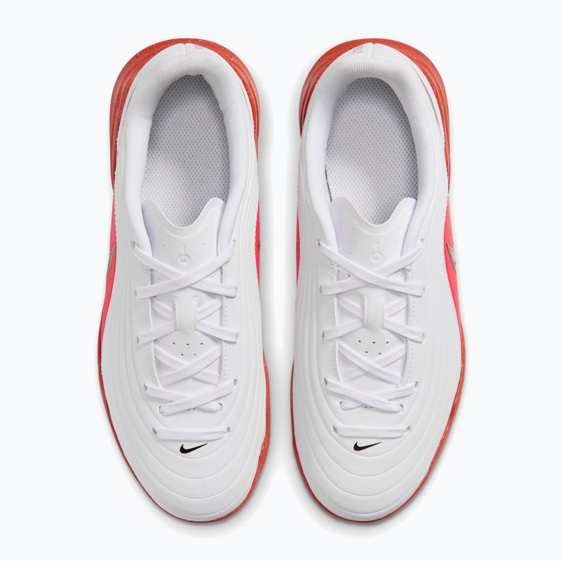 Buty piłkarskie dziecięce Nike Jr. Tiempo Maestro Club white/bright crimson/blur 2
