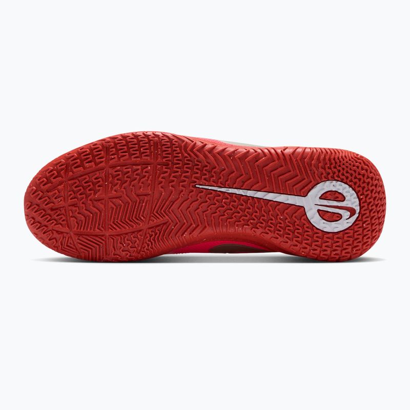 Buty piłkarskie dziecięce Nike Jr. Tiempo Maestro Club white/bright crimson/blur 3