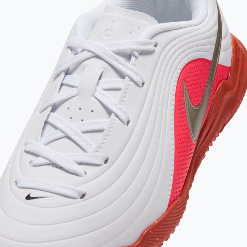 Buty piłkarskie dziecięce Nike Jr. Tiempo Maestro Club white/bright crimson/blur 4