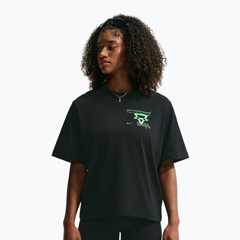 Koszulka do biegania damska Nike Swift Dri-Fit black/no color/illusion green