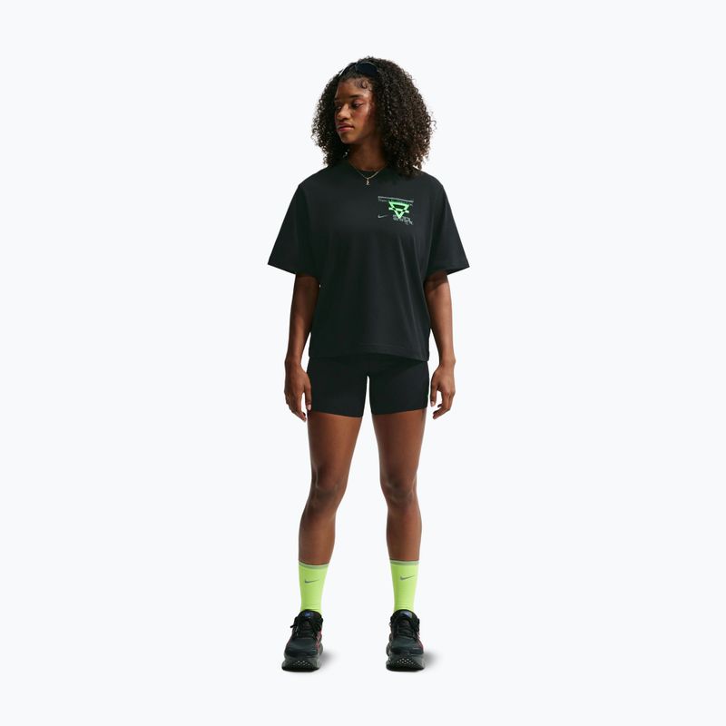 Koszulka do biegania damska Nike Swift Dri-Fit black/no color/illusion green 2