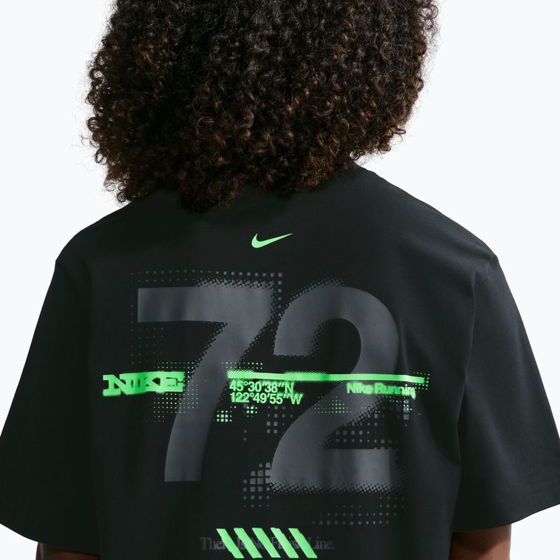 Koszulka do biegania damska Nike Swift Dri-Fit black/no color/illusion green 5
