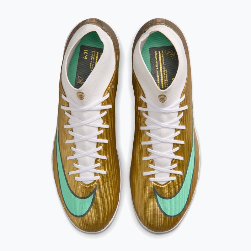 Buty piłkarskie męskie Nike Mercurial Superfly 11 Academy "Kylian Mbappé" TF metallic gold/green glow 4