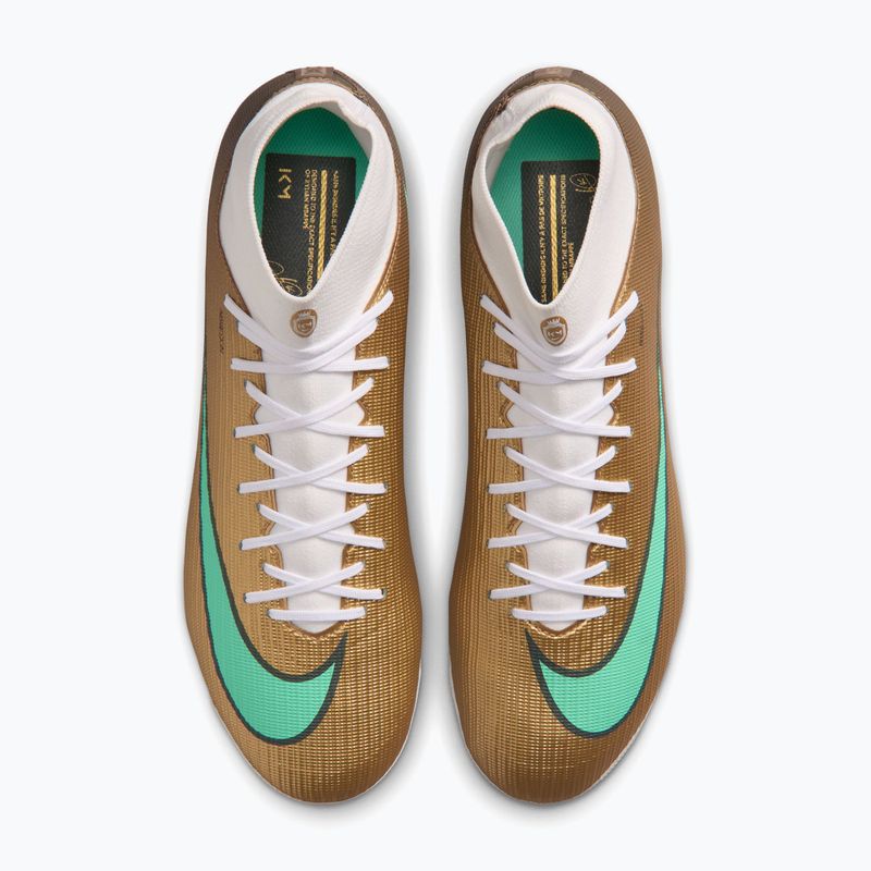 Buty piłkarskie męskie Nike Mercurial Superfly 11 Academy "Kylian Mbappé" AG metallic gold/green glow 4