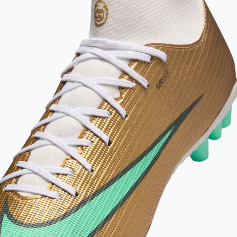 Buty piłkarskie męskie Nike Mercurial Superfly 11 Academy "Kylian Mbappé" AG metallic gold/green glow 6