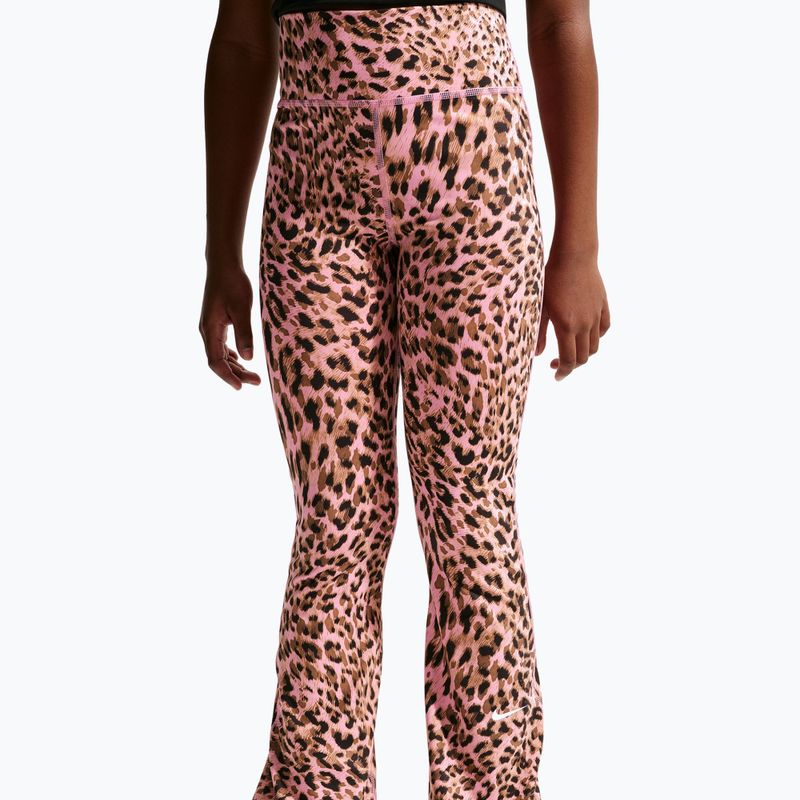 Spodnie dziecięce Nike One pink rise/white 4