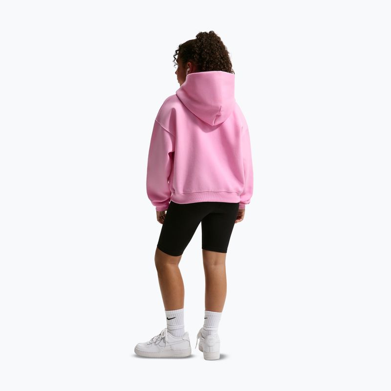 Bluza dziecięca Nike Sportswear Studio Fleece pink rise/white 3