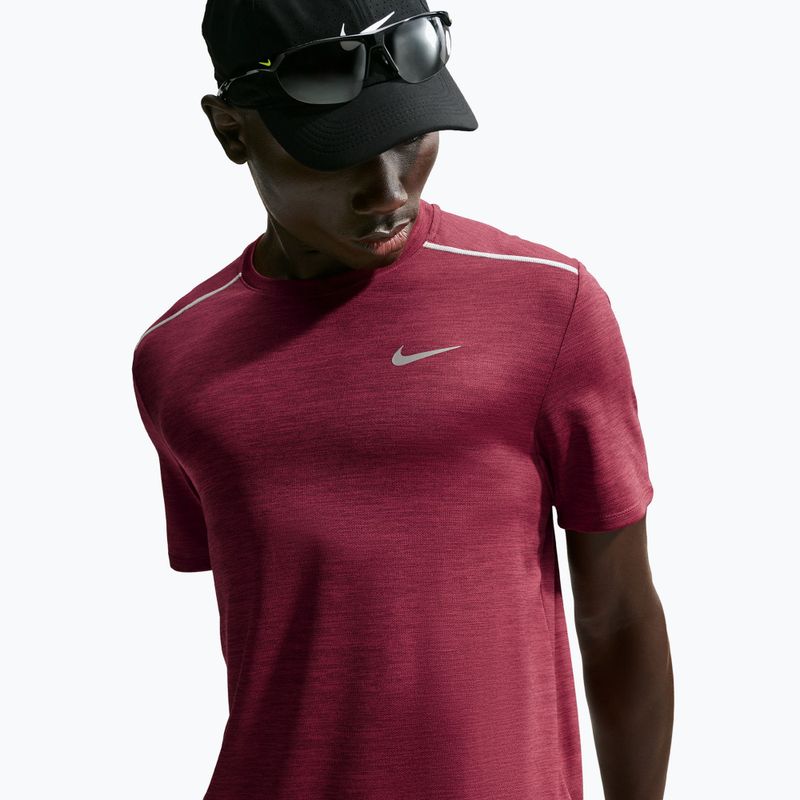 Koszulka do biegania męska Nike Miler Dri-Fit UV tough red/mystic dates 5