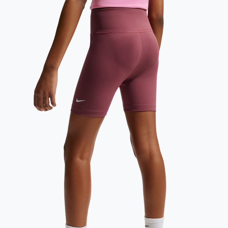 Spodenki dziecięce Nike One pink smoke/white 5