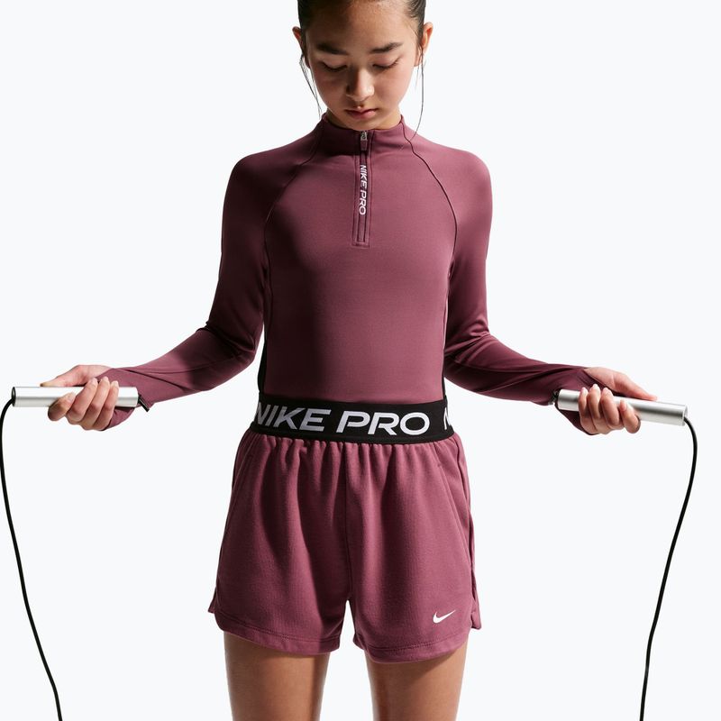 Spodenki dziecięce Nike Pro Fleece pink smoke/pink smoke/black/white 6