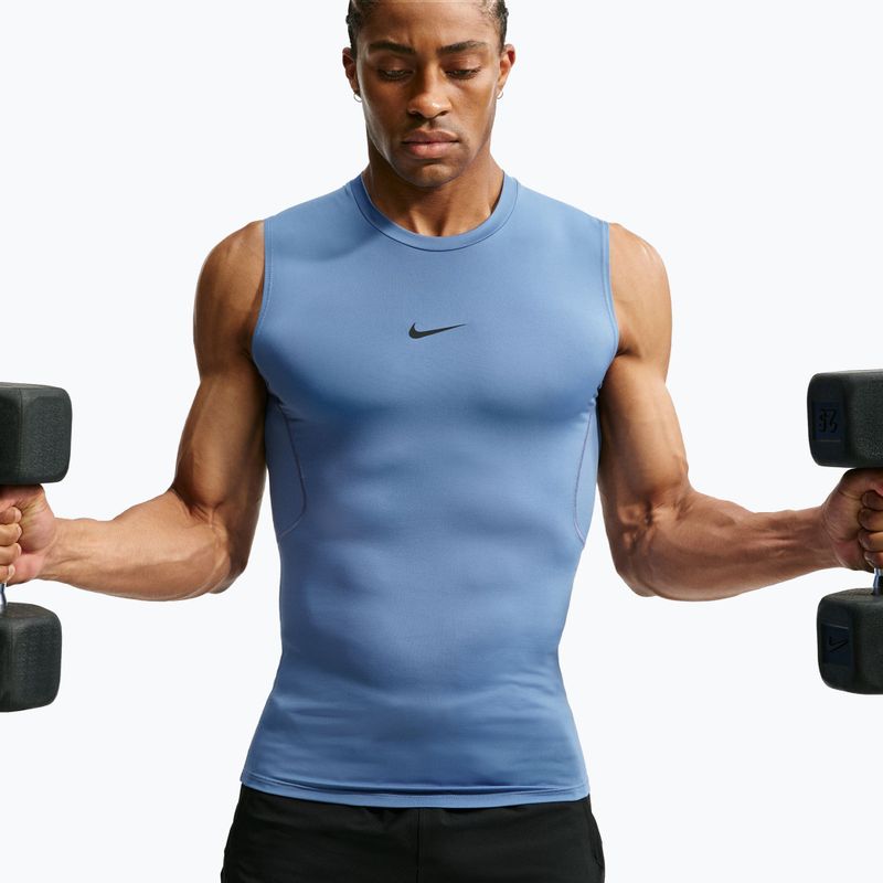 Koszulka treningowa męska Nike Pro indigo storm/black 5