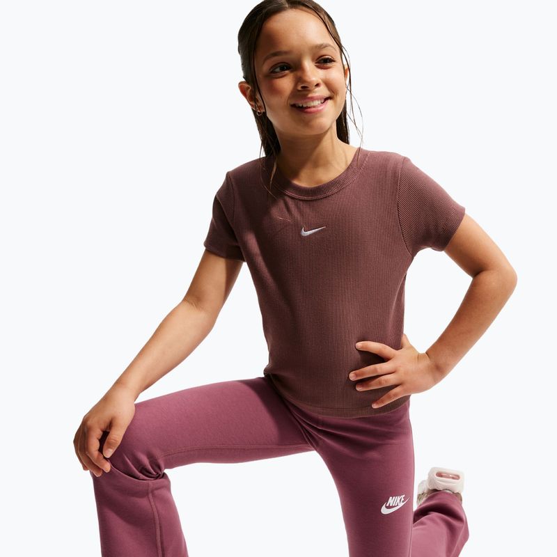 Legginsy dziecięce Nike Sportswear Classic pink smoke/white 4