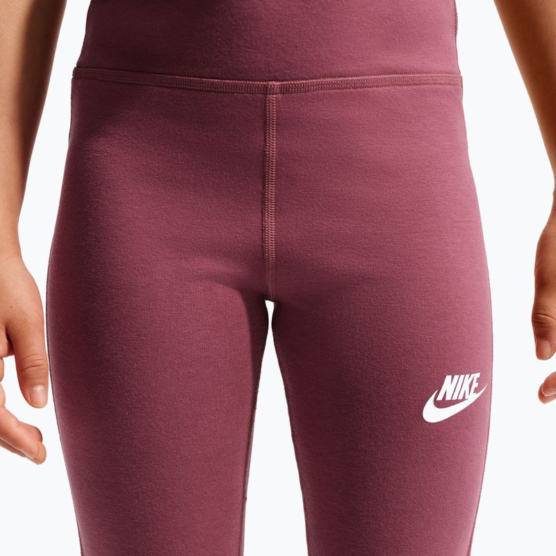 Legginsy dziecięce Nike Sportswear Classic pink smoke/white 6