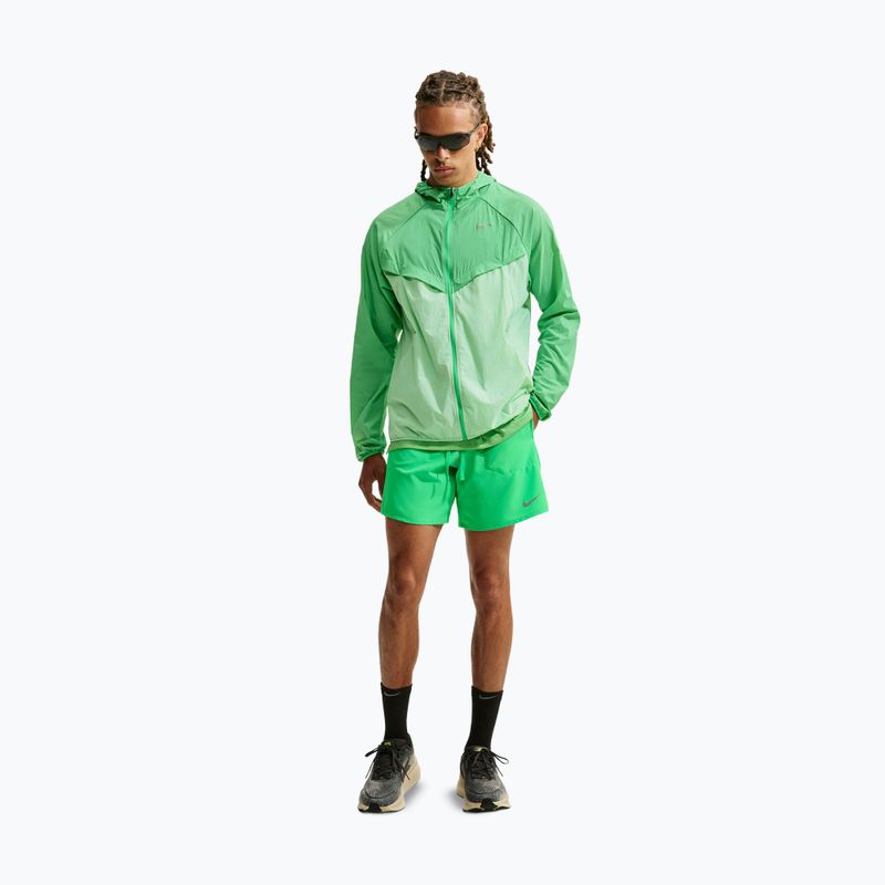 Spodenki do biegania męskie Nike Stride Dri-Fit 2in1 7" green spark 2