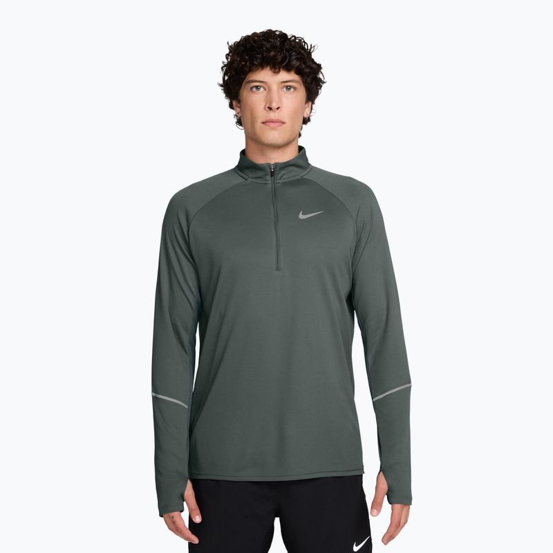 Bluza do biegania męska Nike Miler Dri-Fit UV 1/2 Zip camo green