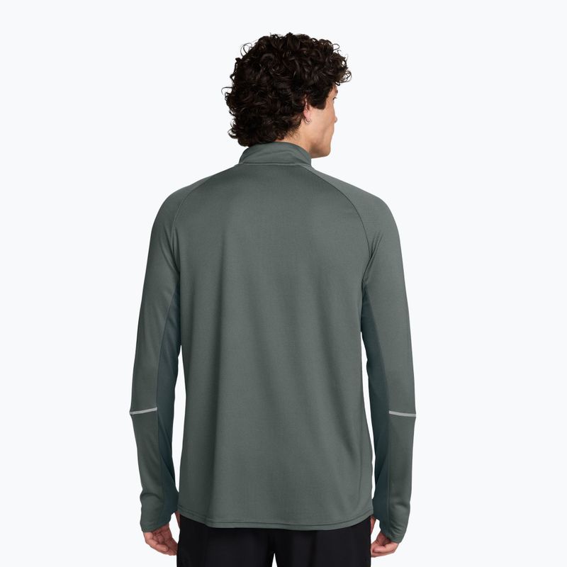Bluza do biegania męska Nike Miler Dri-Fit UV 1/2 Zip camo green 2