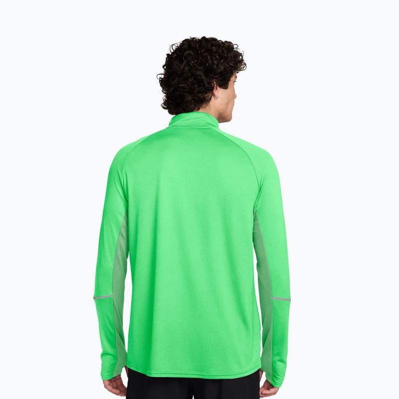 Bluza do biegania męska Nike Miler Dri-Fit UV 1/2 Zip illusion green 2