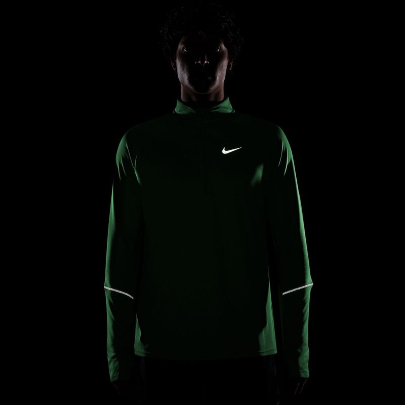 Bluza do biegania męska Nike Miler Dri-Fit UV 1/2 Zip illusion green 4