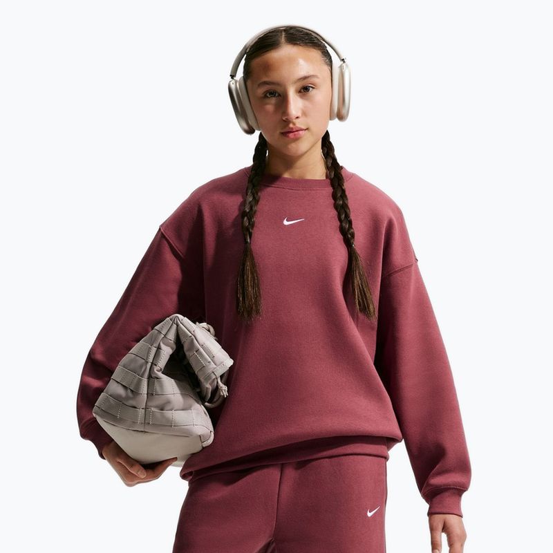 Bluza dziecięca Nike Sportswear Studio pink smoke/white