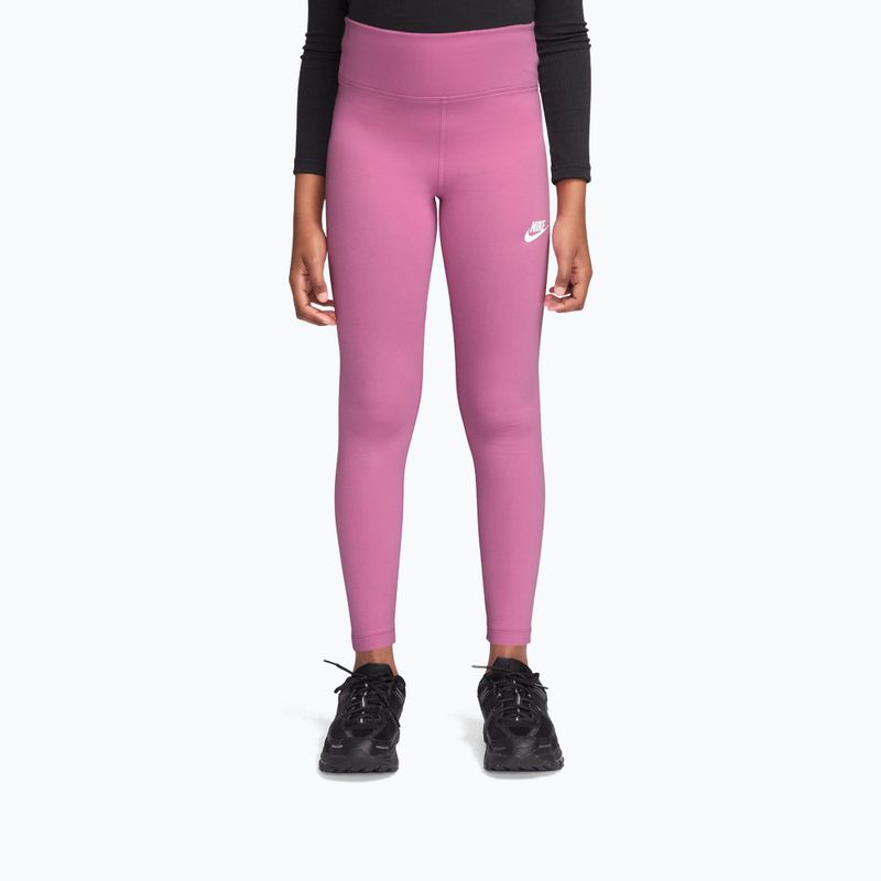 Legginsy dziecięce Nike Sportswear Classic playful pink/white