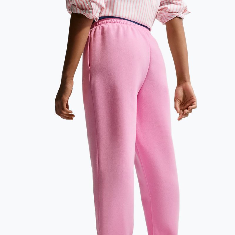 Spodnie dziecięce Nike Sportswear Studio Fleece pink rise/white 4