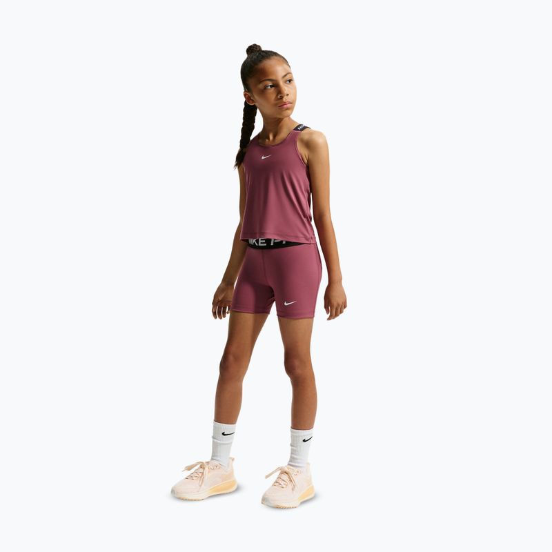 Spodenki dziecięce Nike Pro pink smoke/white 2