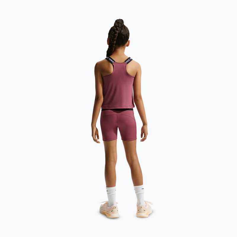 Spodenki dziecięce Nike Pro pink smoke/white 3