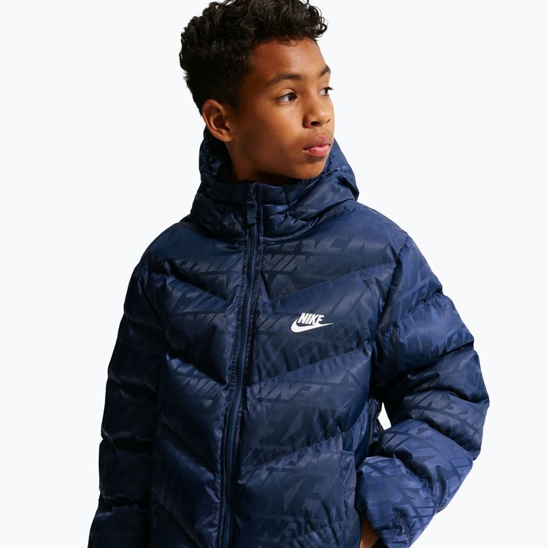 Kurtka ocieplana dziecięca Nike Sportswear "All Day Play" midnight navy/white 8