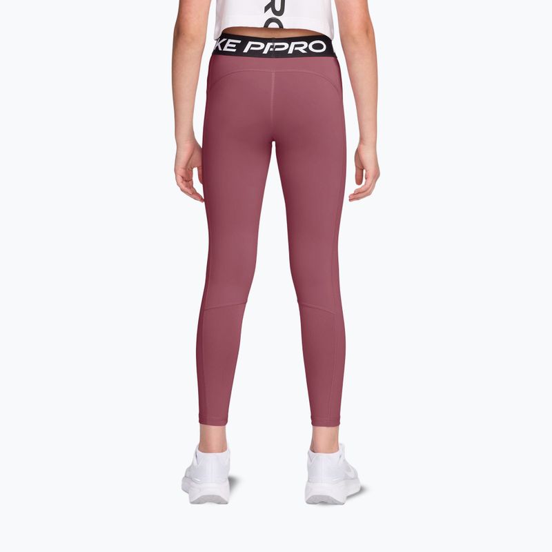 Legginsy dziecięce Nike Pro pink smoke/white 2