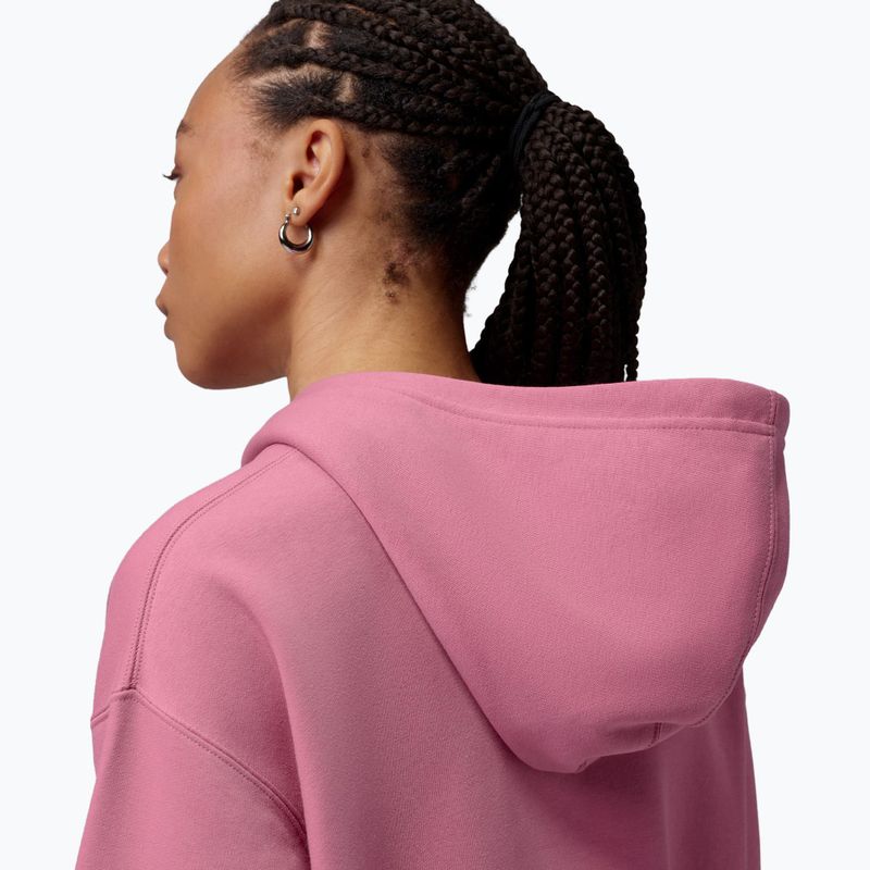Bluza damska Jordan Fleece Hoodie desert berry/white 5