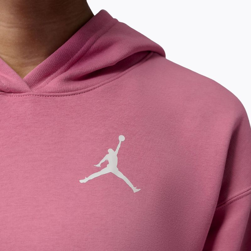 Bluza damska Jordan Fleece Hoodie desert berry/white 6