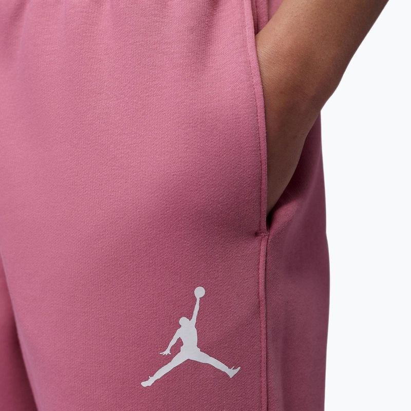 Spodnie damskie Jordan Fleece desert berry/white 4