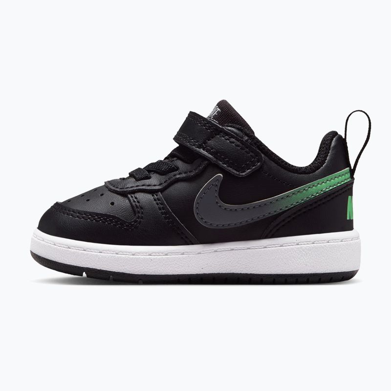 Buty dziecięce Nike Court Borough Low black/smoke grey/white/illusion green 2