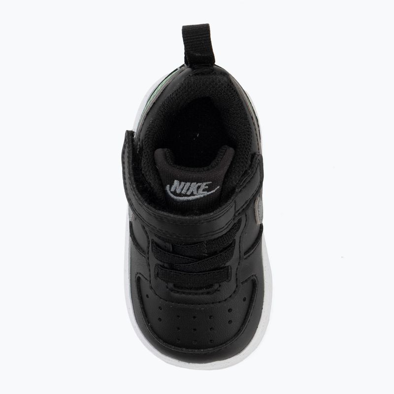 Buty dziecięce Nike Court Borough Low black/smoke grey/white/illusion green 5