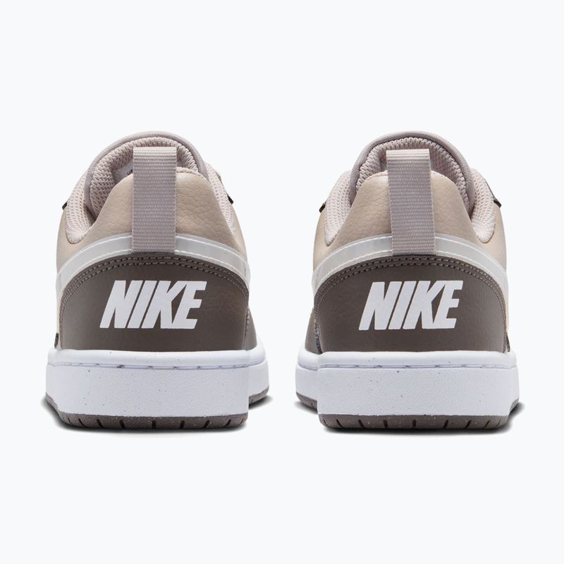 Buty dziecięce Nike Court Borough Low moon particle/cave stone/white/white 4