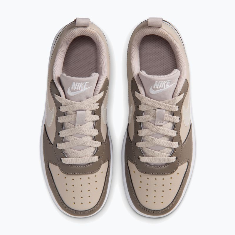 Buty dziecięce Nike Court Borough Low moon particle/cave stone/white/white 5