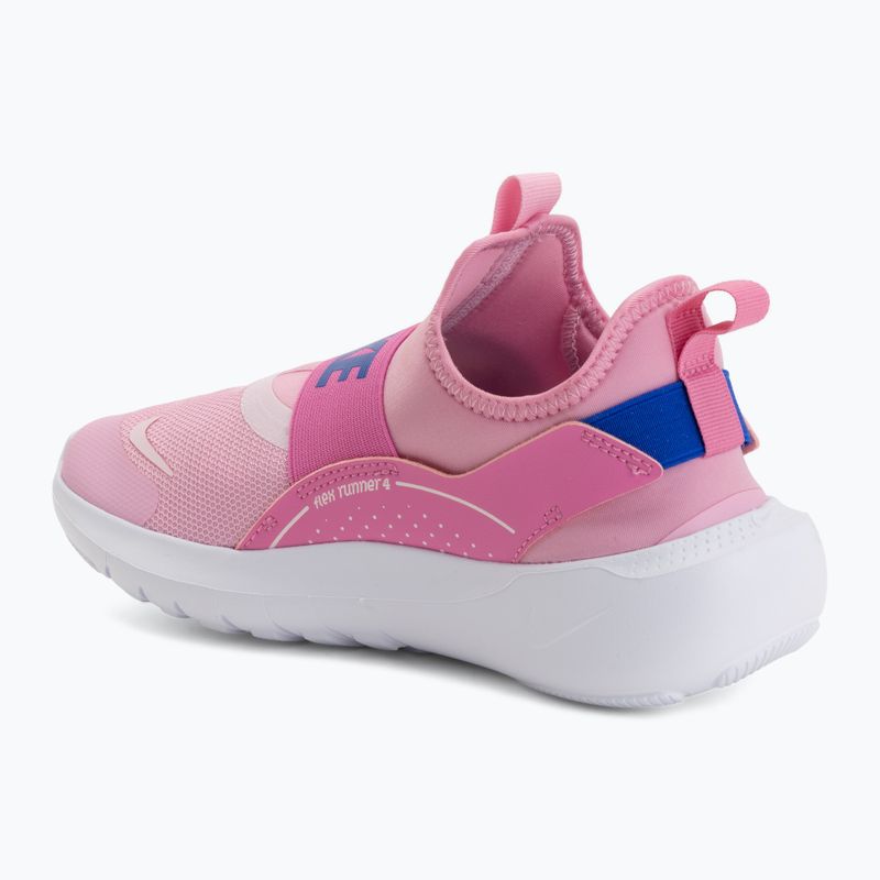 Buty dziecięce Nike Flex Runner 4 pink rise/playful pink/racer blue 3