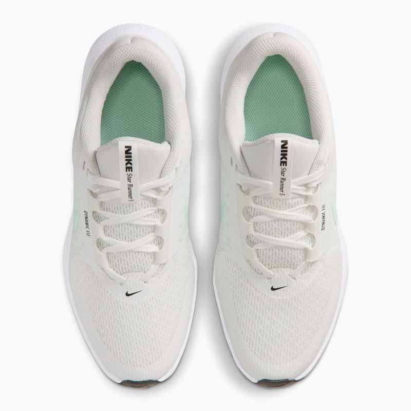 Buty do biegania dziecięce Nike Star Runner 5 summit white/black/arctic green 4