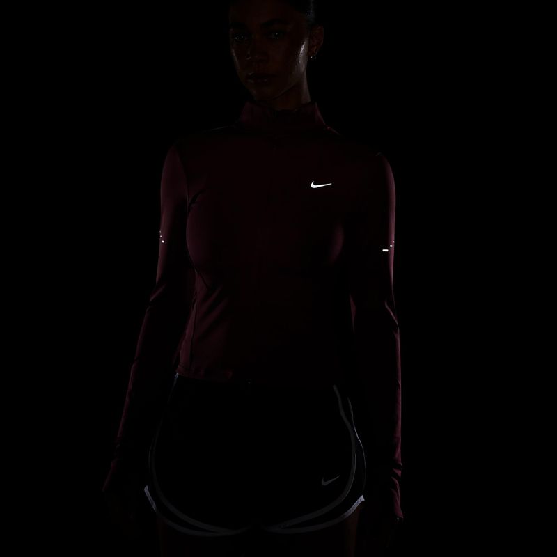 Bluza do biegania damska Nike Swift Dri-Fit Full Zip pink smoke 4