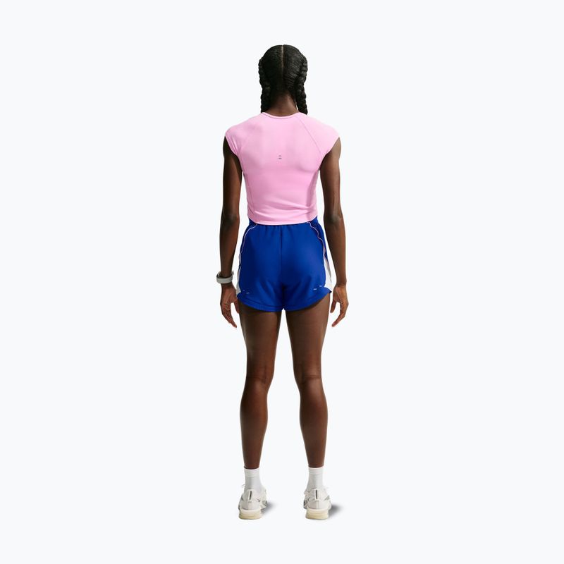 Spodenki do biegania damskie Nike Tempo Dri-Fit Unlined old royal/football grey/pink rise 3