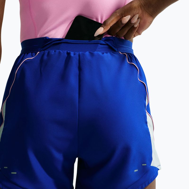 Spodenki do biegania damskie Nike Tempo Dri-Fit Unlined old royal/football grey/pink rise 7