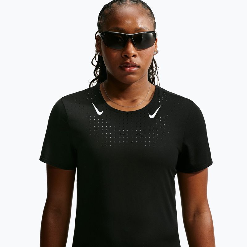 Koszulka do biegania damska Nike AeroSwift black/white 4