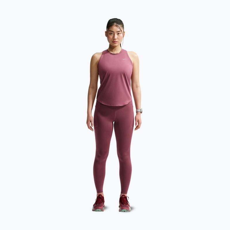 Koszulka do biegania damska Nike Swift Dri-Fit Tank Top pink smoke 2