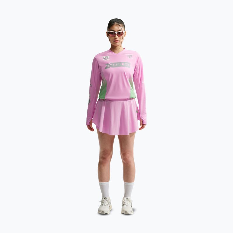 Longsleeve do biegania damski Nike Swift Jersey Top pink rise/illusion green 2