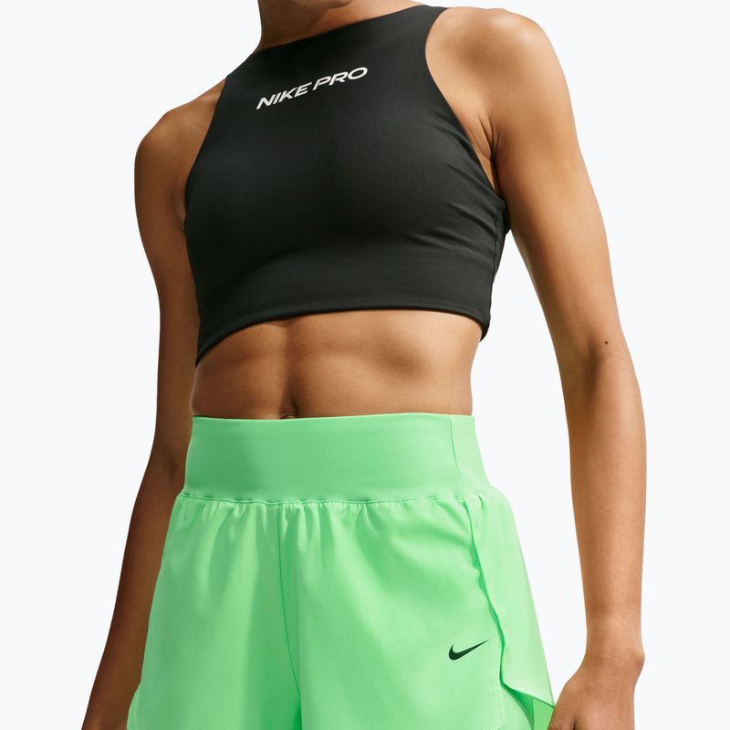 Spodenki treningowe damskie Nike Pro Sculpt illusion green/black 4