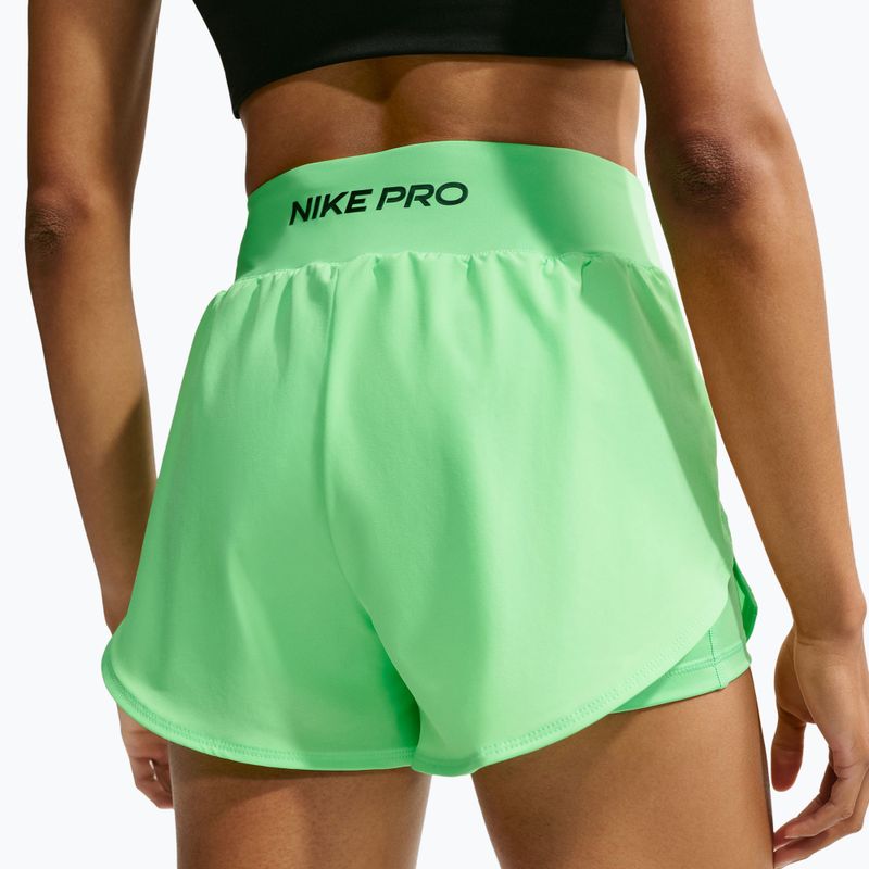 Spodenki treningowe damskie Nike Pro Sculpt illusion green/black 6
