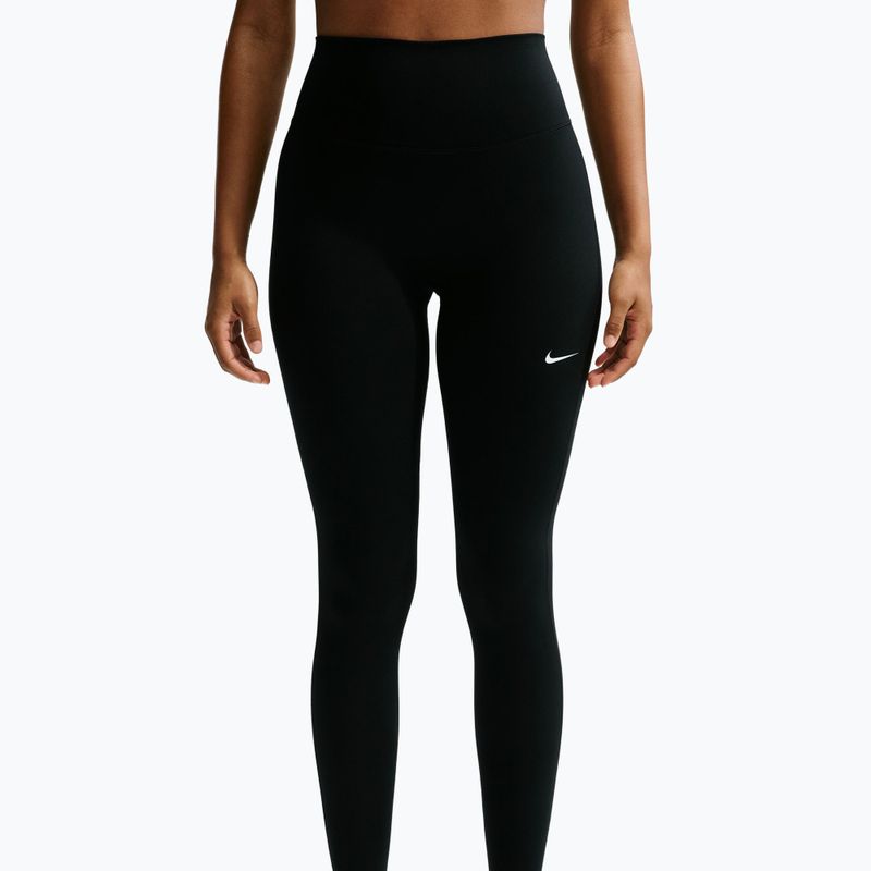 Legginsy treningowe damskie Nike One black/white 4