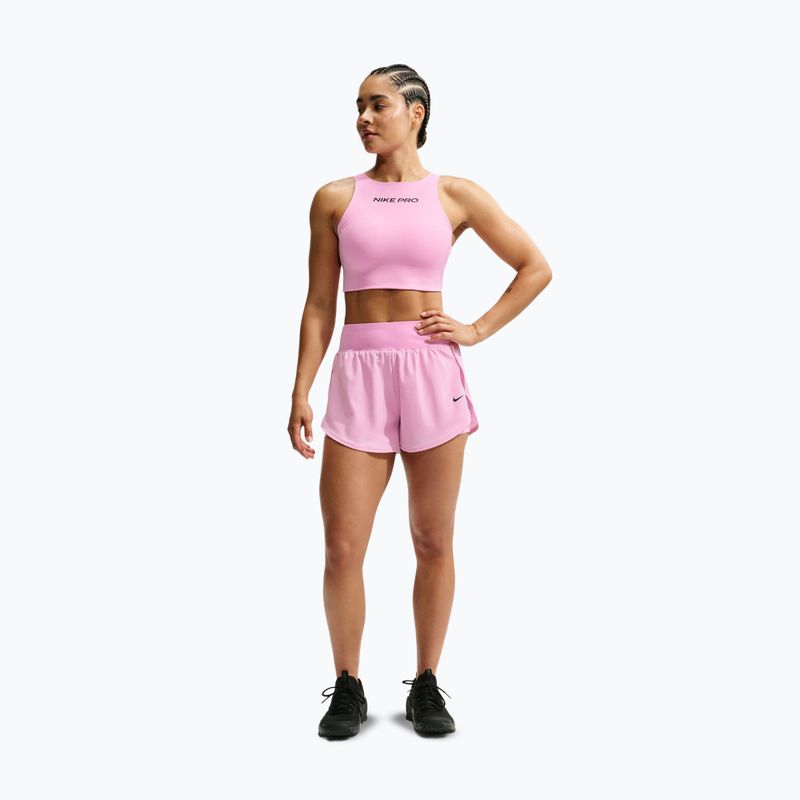 Spodenki treningowe damskie Nike Pro Sculpt pink rise/black 2