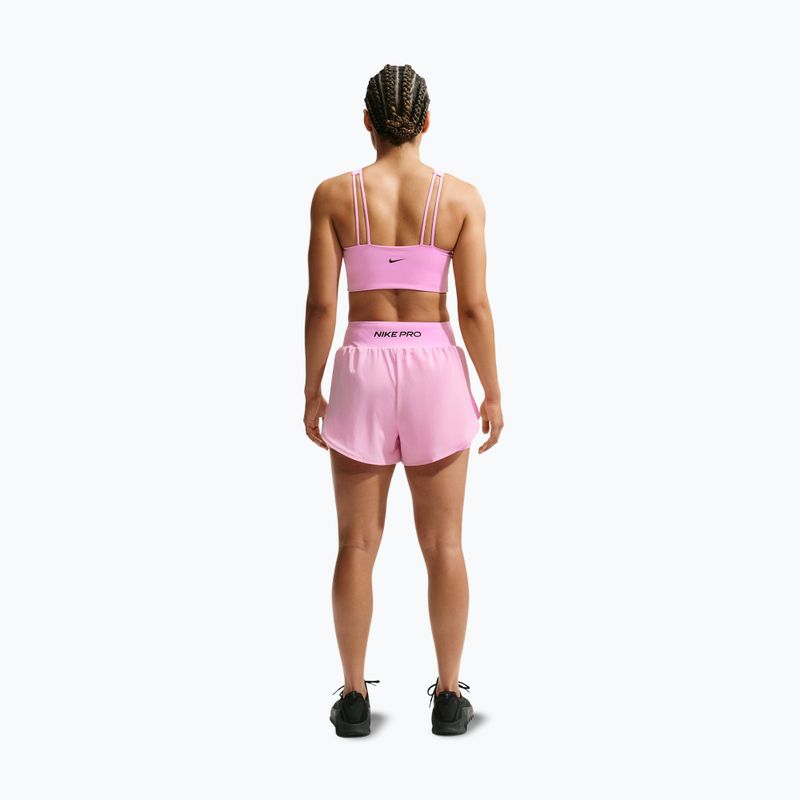 Spodenki treningowe damskie Nike Pro Sculpt pink rise/black 3